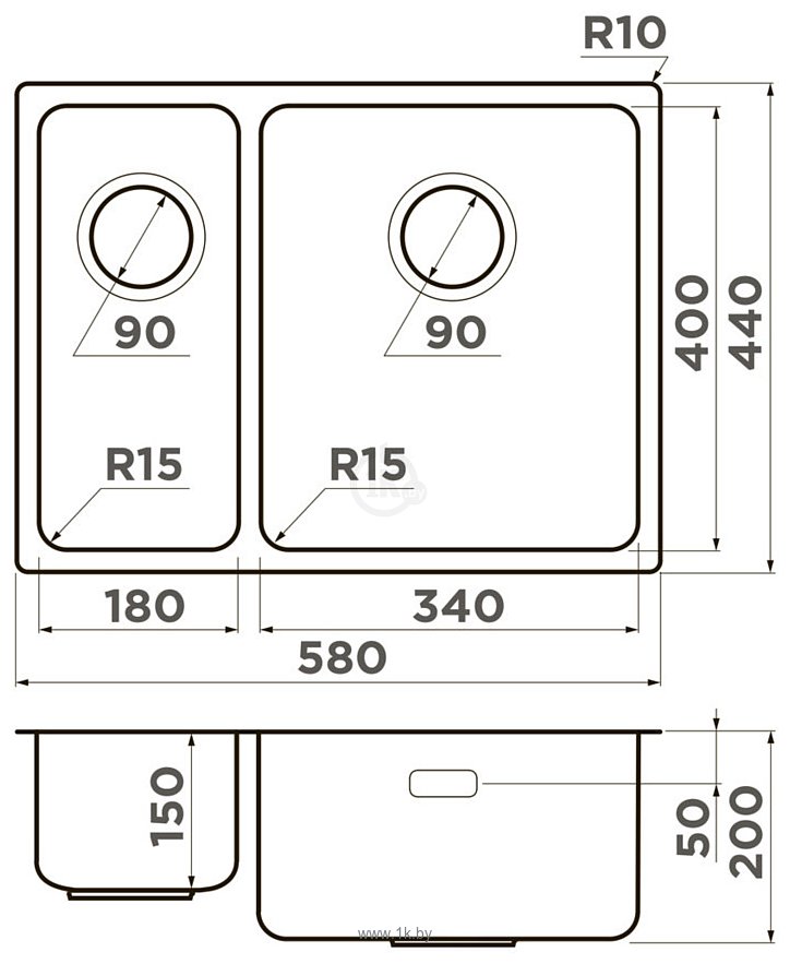 Фотографии Omoikiri Tadzava Ultra 15 58-2-U/I-IN-R