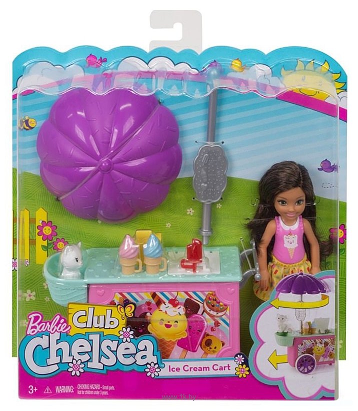 Фотографии Barbie Club Chelsea Doll and Ice Cream Cart FDB33
