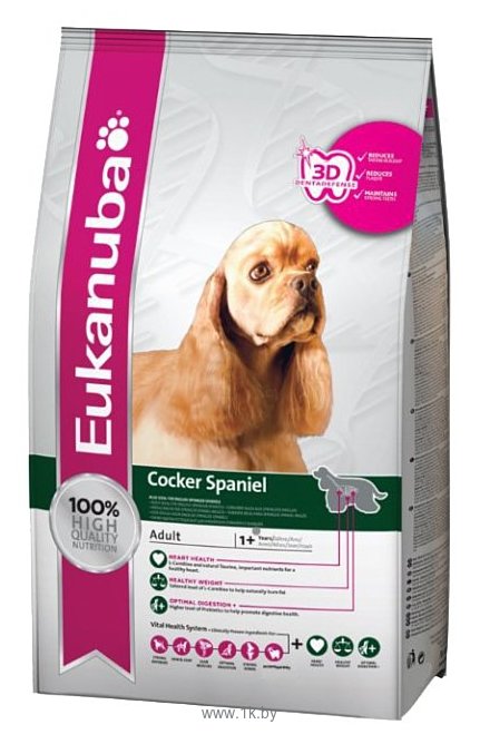 Фотографии Eukanuba Breed Specific Dry Dog Food For Cocker Spaniel Chicken (2.5 кг)