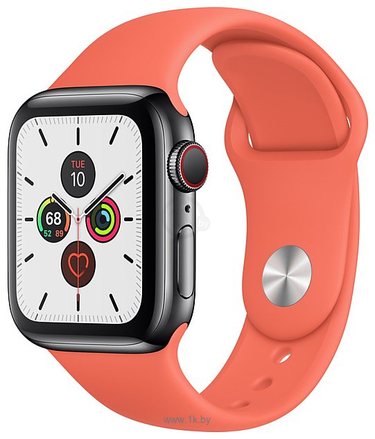 Фотографии Apple Watch Series 5 40mm GPS + Cellular Stainless Steel Case with Sport Band