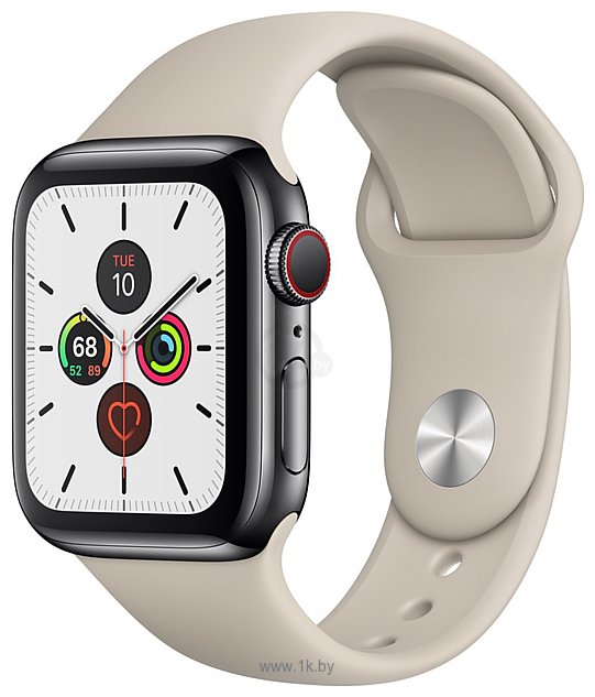 Фотографии Apple Watch Series 5 40mm GPS + Cellular Stainless Steel Case with Sport Band