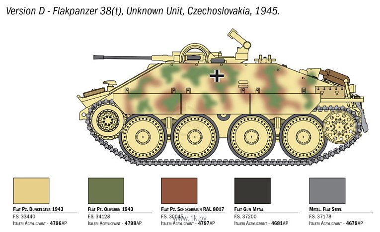 Фотографии Italeri 15767 Jagdpanzer 38T Hetzer