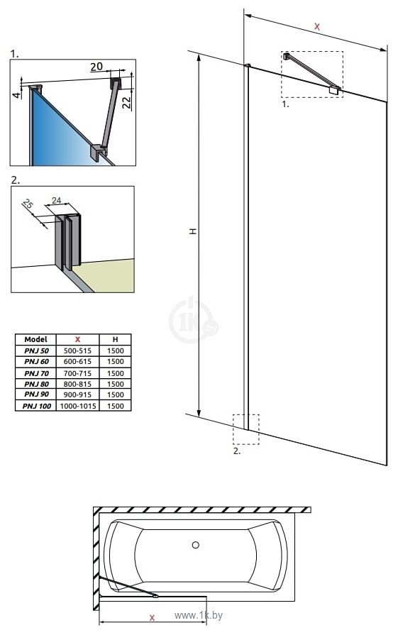 Фотографии Radaway Idea Black PNJ 50