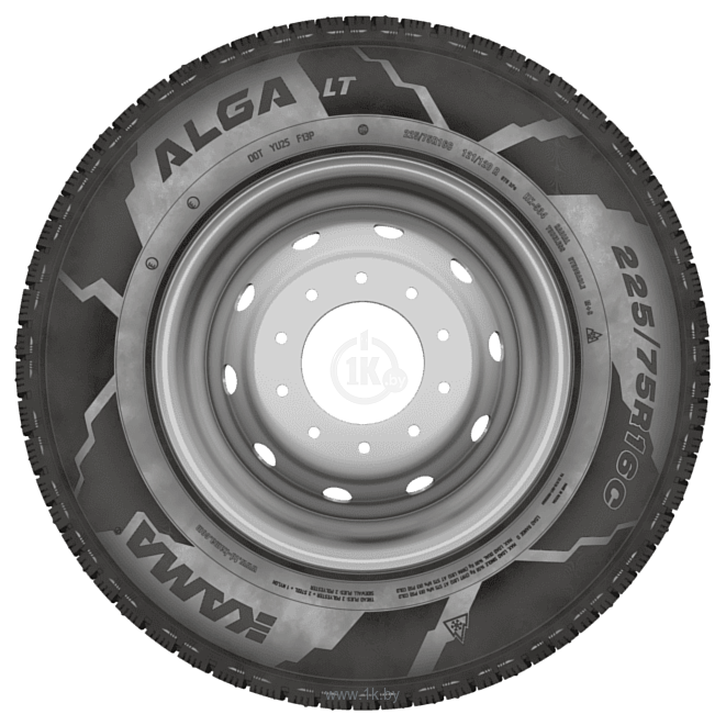 Фотографии Нижнекамскшина Кама ALGA LT 185/75 R16C 104/102 R (шип)