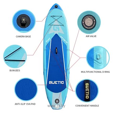 Фотографии GUETIO GT320A Ocean Inflatable Paddle Board Windwalker 10'6"