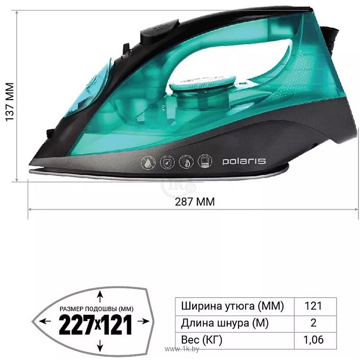 Фотографии Polaris PIR 2430K (бирюзовый)