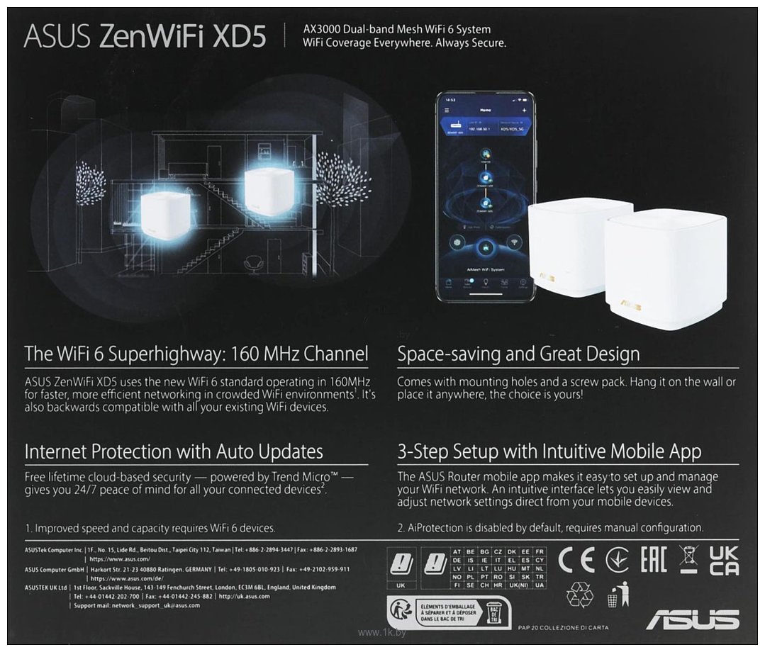 Фотографии ASUS ZenWiFi XD5 (2 шт.)