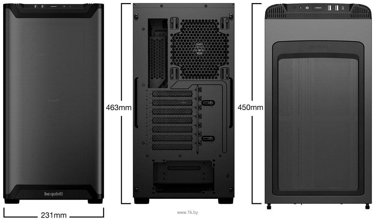 Фотографии be quiet! Pure Base 501 Airflow Window Black BGW74
