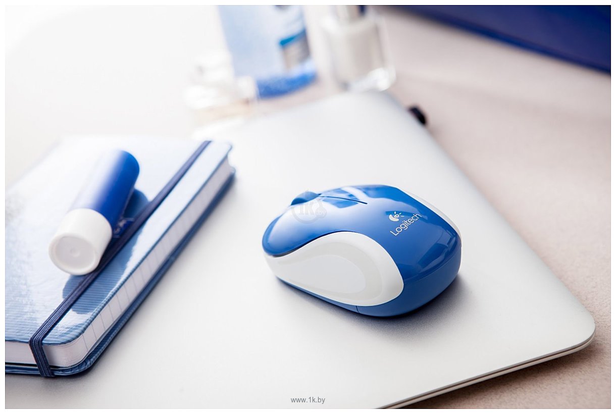 Фотографии Logitech Wireless Mini Mouse M187 Blue USB