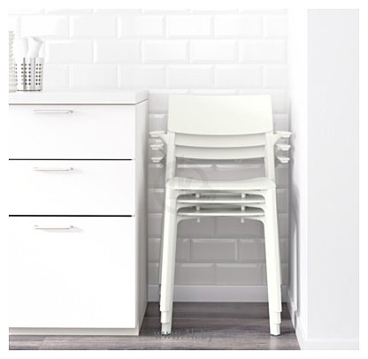Фотографии Ikea Ян-Инге (белый, с подлокотниками)