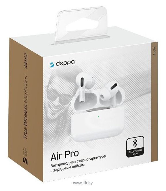 Deppa air. Deppa 44167 Air Pro. Беспроводные наушники Air Pro, TWS, BT 5.0, беспроводная зарядка, deppa.