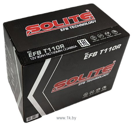 Фотографии Solite EFB T110R борт (90Ah)