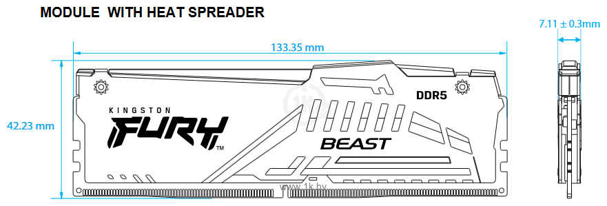 Фотографии Kingston FURY Beast RGB KF560C36BWE2AK2-32