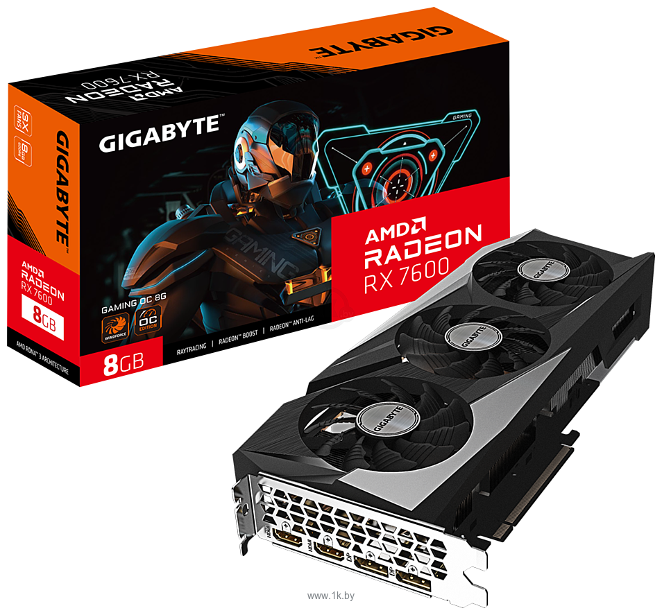 Фотографии Gigabyte Radeon RX 7600 GAMING 8G (GV-R76GAMING-8GD)