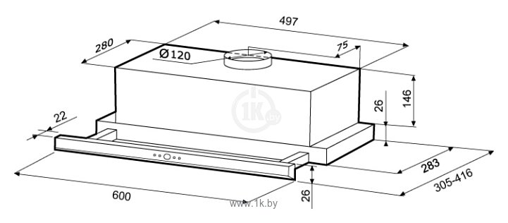 Фотографии Kronasteel Kamilla Slim 2M 600 inox/inox