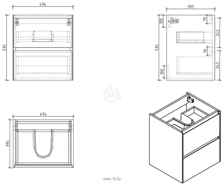 Фотографии BelBagno Pietra Mini-500-2C-SO-PT (stone)