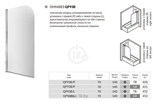 Фотографии Omnires QP93B GR