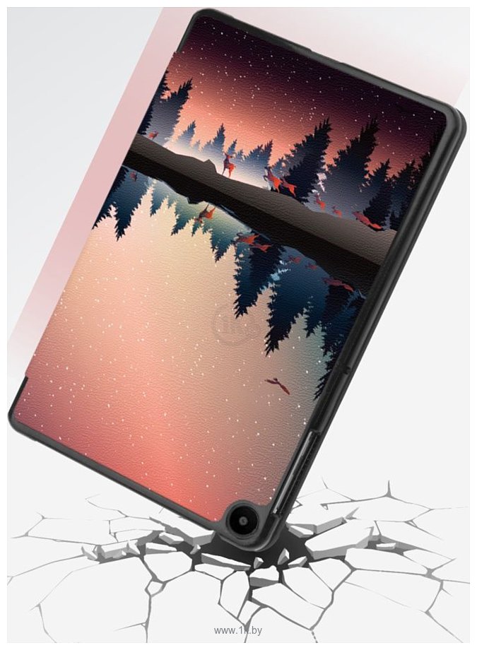 Фотографии JFK Smart Case для Huawei MatePad SE 10.4 (закат на озере)