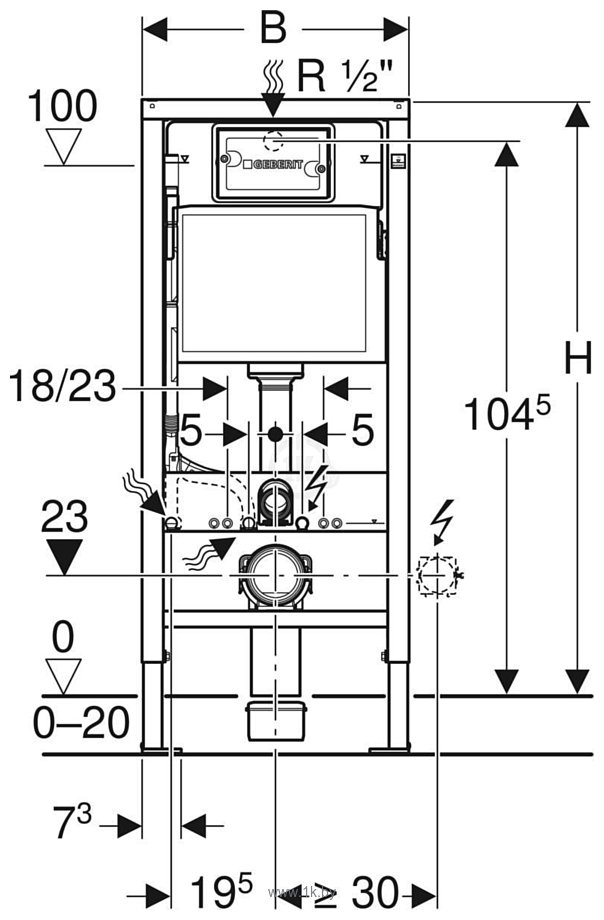 Фотографии Geberit Duofix Basic Delta20 458.127.21.1 Фотографии Geberit Duofix Basic Delta20 458.127.21.1
