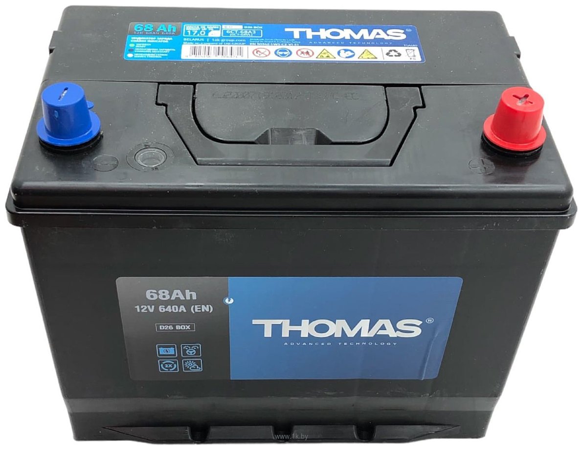 Фотографии Thomas 68 Ah/12V 640А Asia R+