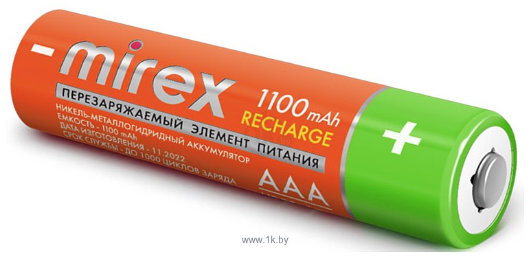 Фотографии Mirex HR03 AAA 1100mAh 4 шт. (HR03-11-E4)