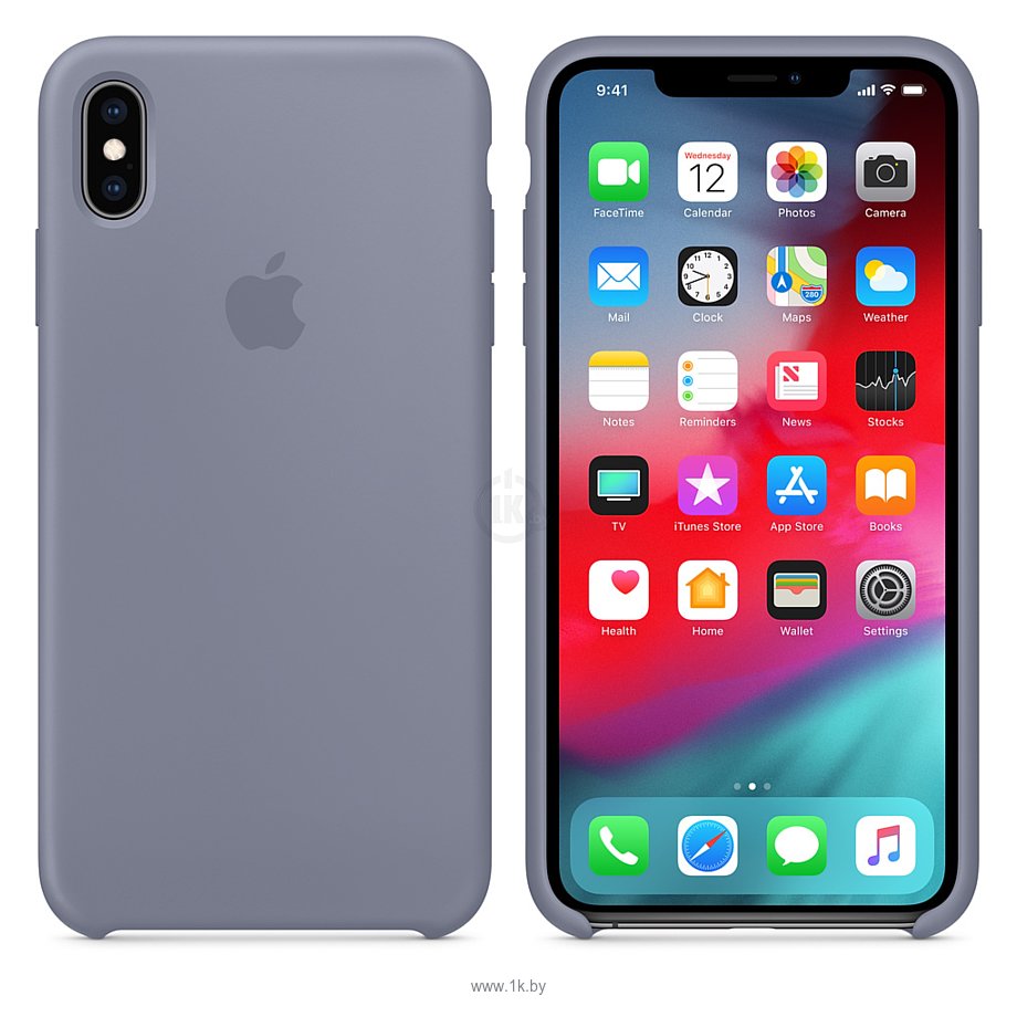 Фотографии Apple Silicone Case для iPhone XS Lavender Gray