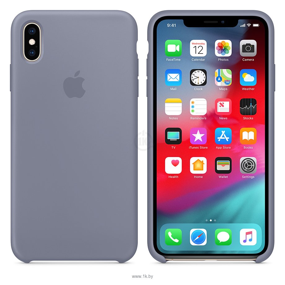 Фотографии Apple Silicone Case для iPhone XS Lavender Gray