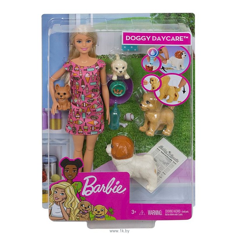Фотографии Barbie Doggy Daycare Doll & Pets FXH08