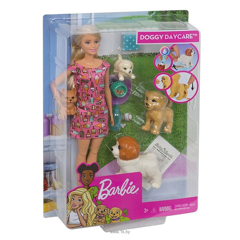 Фотографии Barbie Doggy Daycare Doll & Pets FXH08