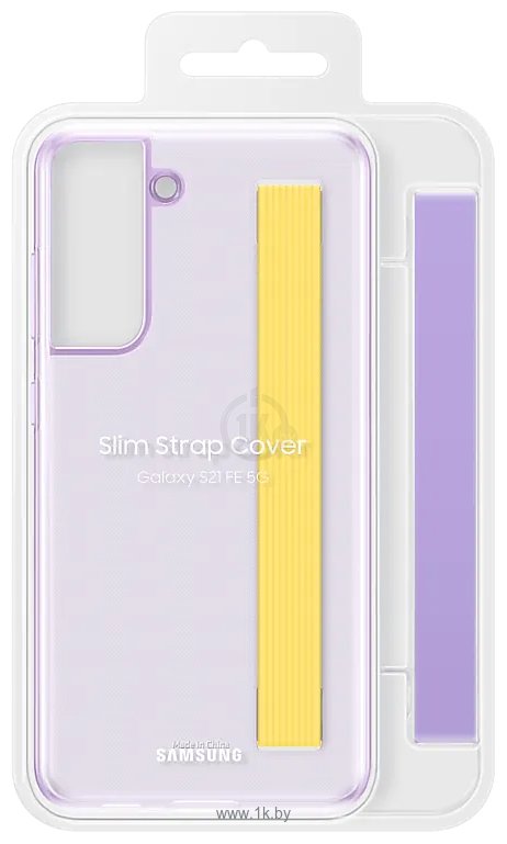 Фотографии Samsung Slim Strap Cover S21 FE (фиолетовый)