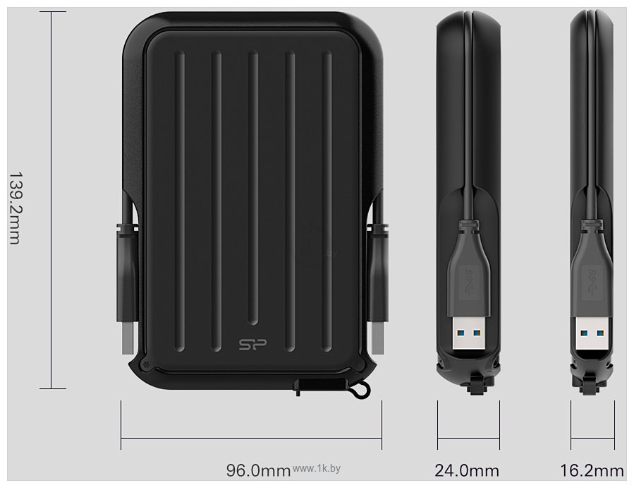 Фотографии Silicon-Power Armor A66 2TB SP020TBPHD66SS3K