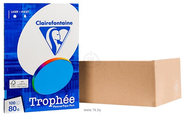 Фотографии Clairefontaine Trophee A4 80 г/кв.м 100 л 4111C (ярко-синий)