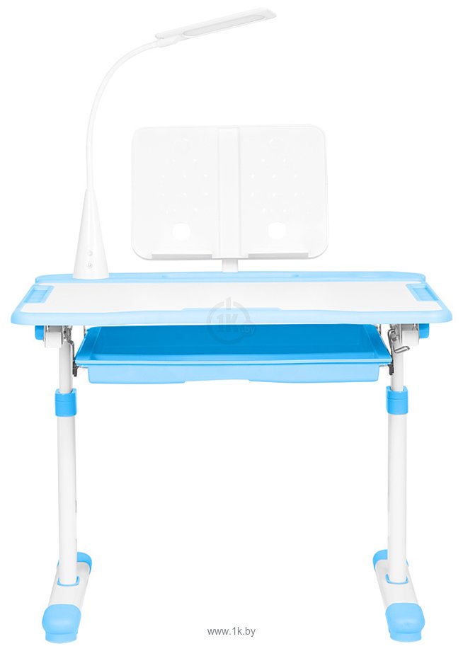 Фотографии Anatomica Vitera + стул + выдвижной ящик + подставка + светильник (белый/голубой)