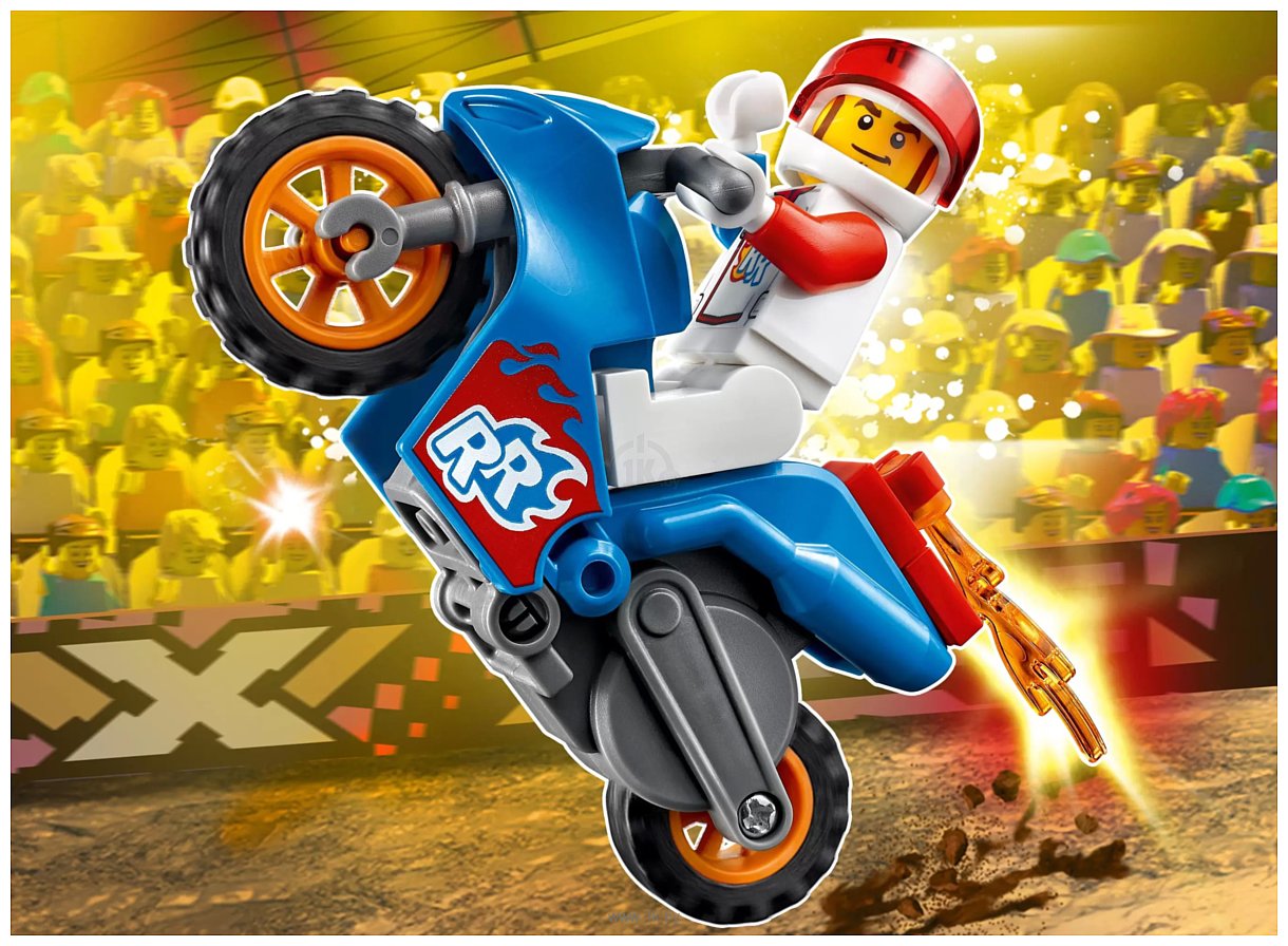 Фотографии LEGO City Stuntz 60298 Реактивный трюковый мотоцикл