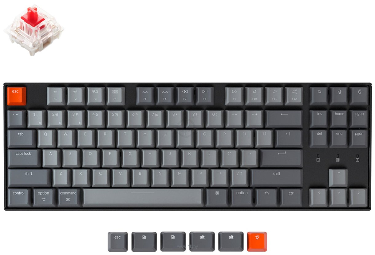 Фотографии Keychron K8 RGB K8-J1 Gateron G Pro Red (без кириллицы)