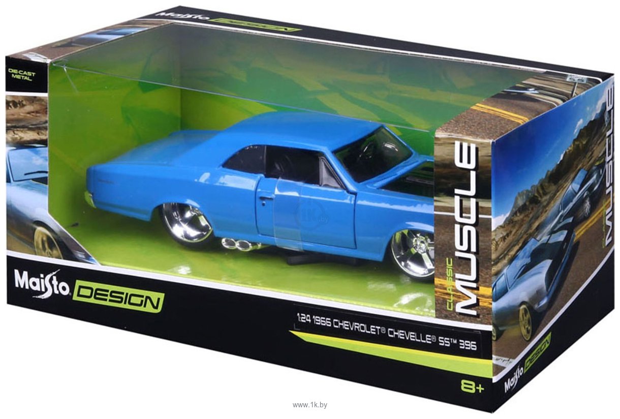 Фотографии Maisto 1966 Chevelle SS 396 31333 (синий)