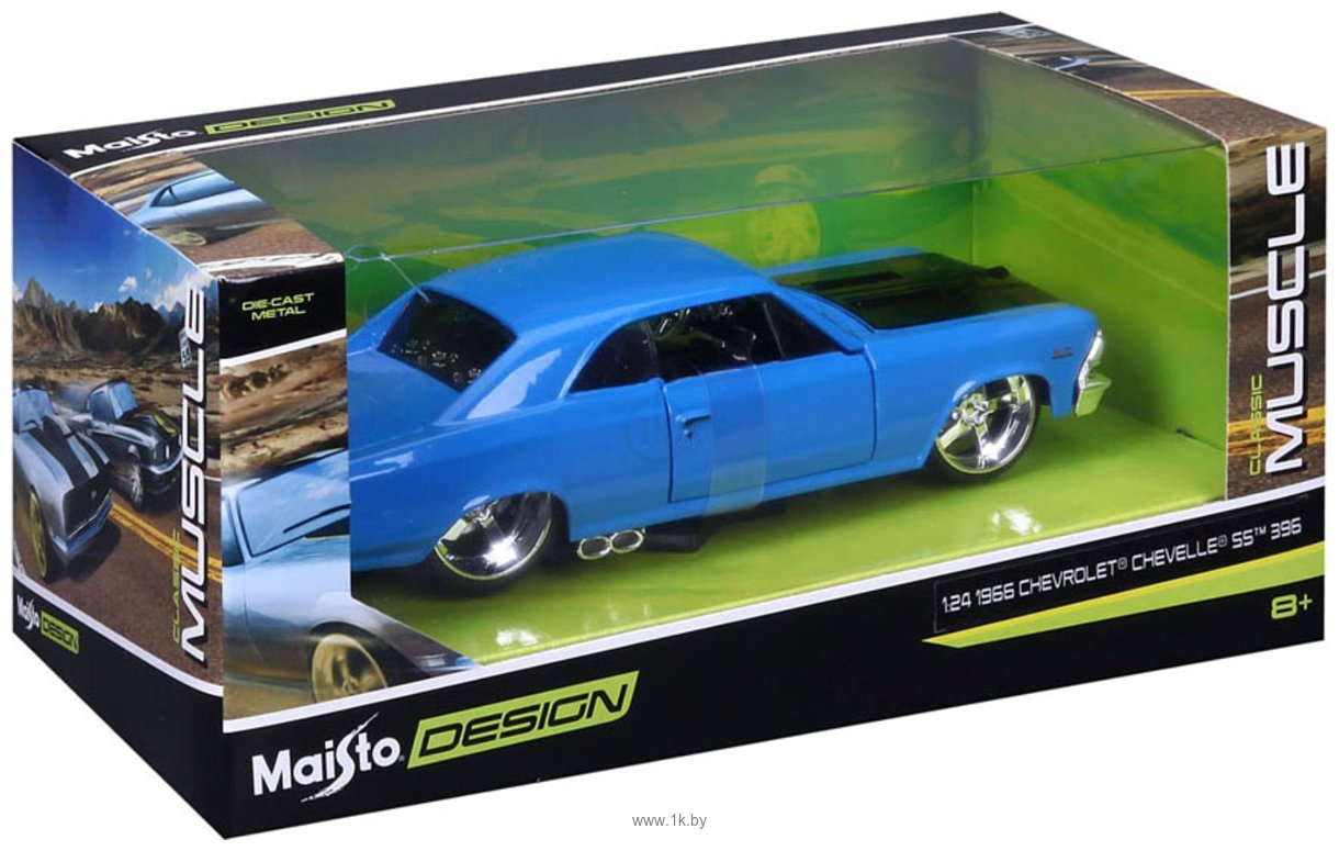 Фотографии Maisto 1966 Chevelle SS 396 31333 (синий)