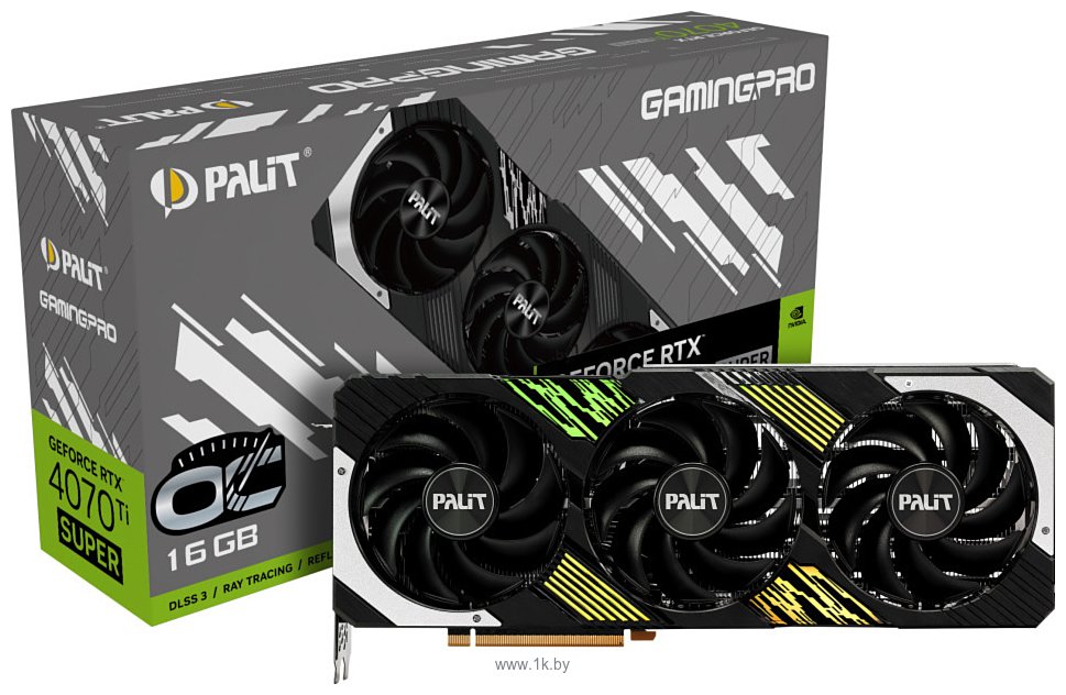 Фотографии Palit GeForce RTX 4070 Ti Super GamingPro OC 16GB (NED47TSH19T2-1043A)