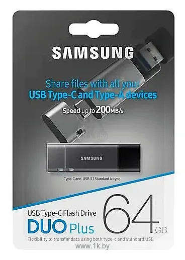 Фотографии Samsung USB 3.1 Flash Drive DUO Plus 32GB