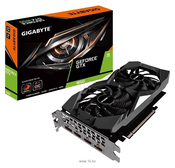 Фотографии GIGABYTE GeForce GTX 1650 WINDFORCE OC (GV-N1650WF2OC-4GD)