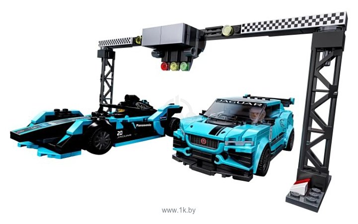 Фотографии LEGO Speed Champions 76898 Formula E Panasonic Jaguar Racing GEN2 car & Jaguar I-PACE eTROPHY