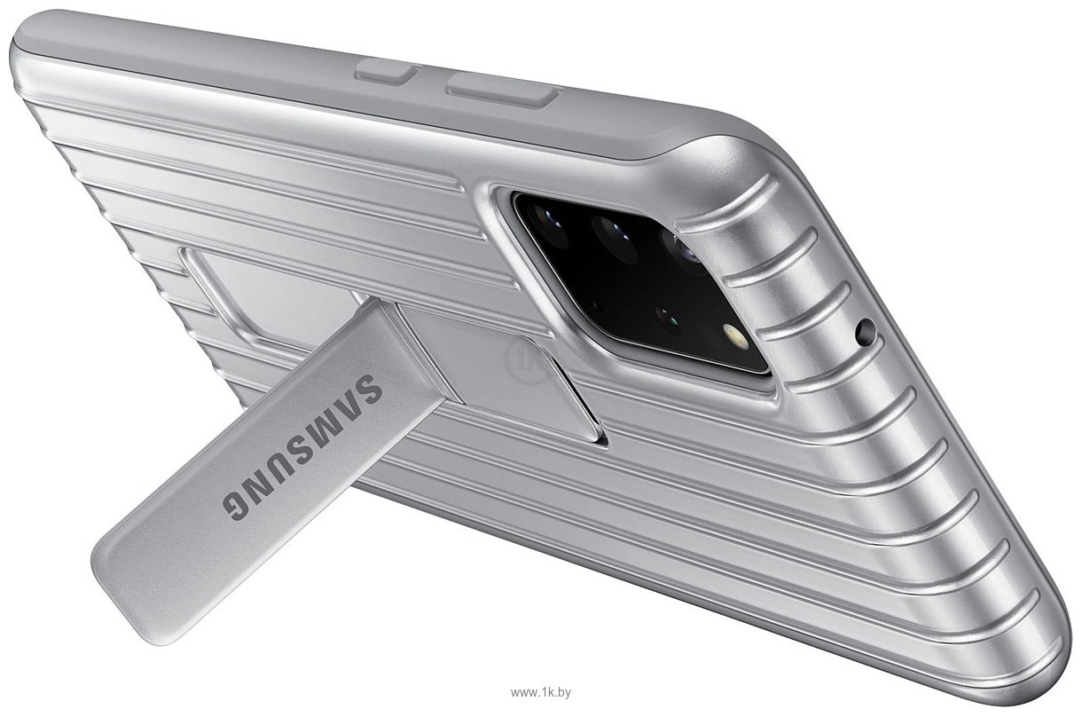 Фотографии Samsung Protective Standing Cover для Galaxy S20+ (серебристый)