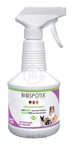 Фотографии Biospotix спрей от блох и клещей Dog spray для собак