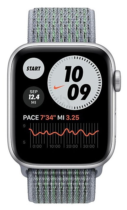 Фотографии Apple Watch SE GPS 44mm Aluminum Case with Nike Sport Loop