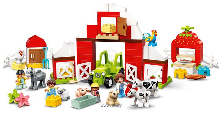 Фотографии LEGO Duplo 10952 Фермерский трактор, домик и животные