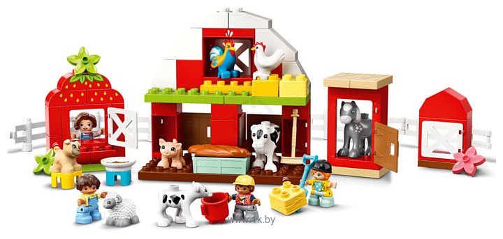 Фотографии LEGO Duplo 10952 Фермерский трактор, домик и животные