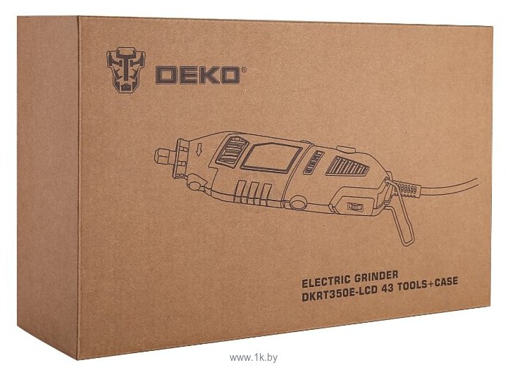 Фотографии DEKO DKRT350E-LCD с регулировкой скорости в кейсе + 43 предмета