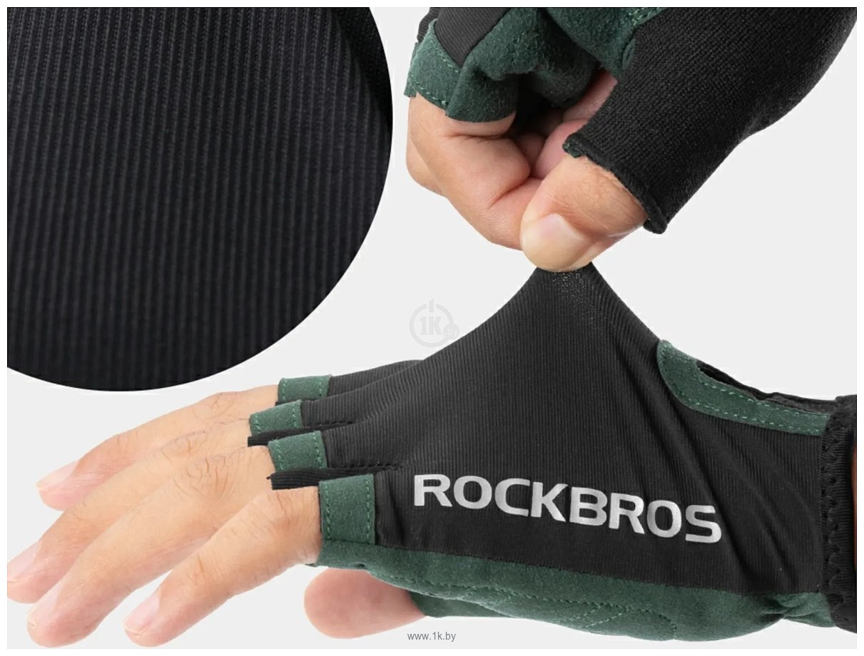 Фотографии RockBros 200018 L (черный/зеленый)