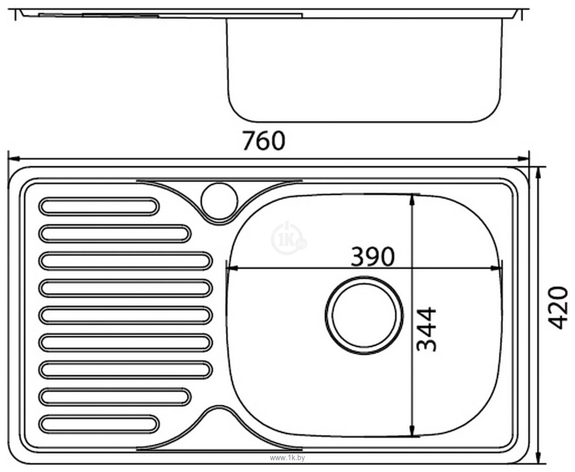 Фотографии Mixline 535614 (левая, полированная, 0.8 мм)