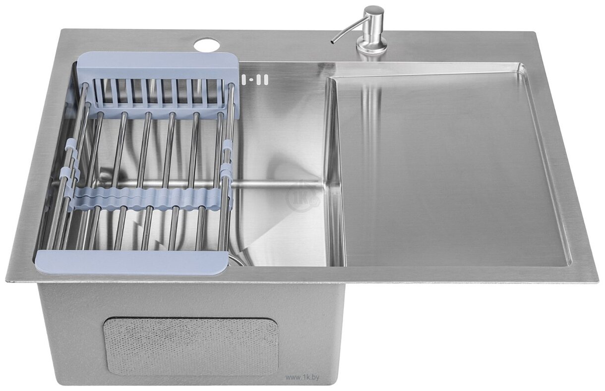 Фотографии Saniteco 6550-L + Spike F9S07000 (хром, с сифоном, дозатором и коландером) Фотографии Saniteco 6550-L + Spike F9S07000 (хром, с сифоном, дозатором и коландером)